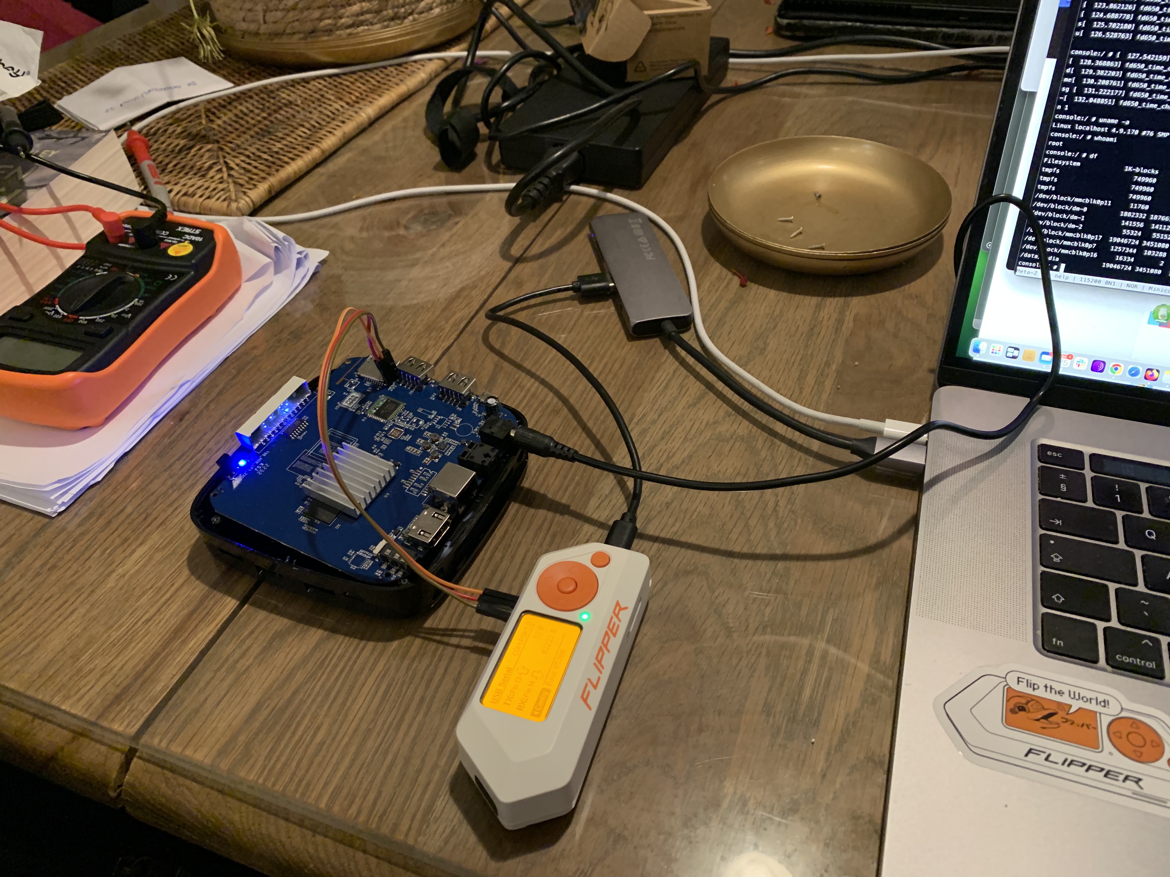 Flipper Zero UART test bed